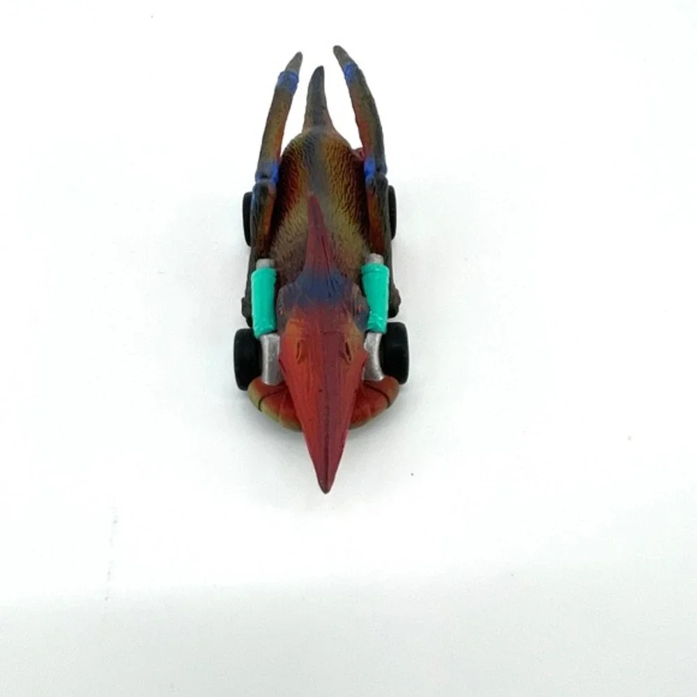 VTG Dinobros Dinosaur Pterodactyl Toy Car‎ Pull Back Action - WORKS